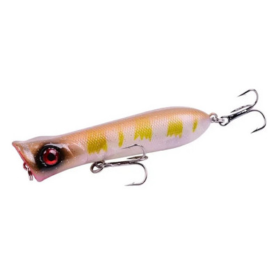 1 tk 8cm 11g 6# konksud Pesca kunstsööt Peche kalapüügitarvete peal vesi meriahvena popperi peibutis vobler vänderööt