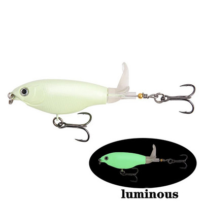 1 buc. Topwater Whopper Plopper Naluca de pescuit 6g/10g Trolling Somn Momeală tare artificială cu dispozitiv de pescuit cu coadă rotativă moale