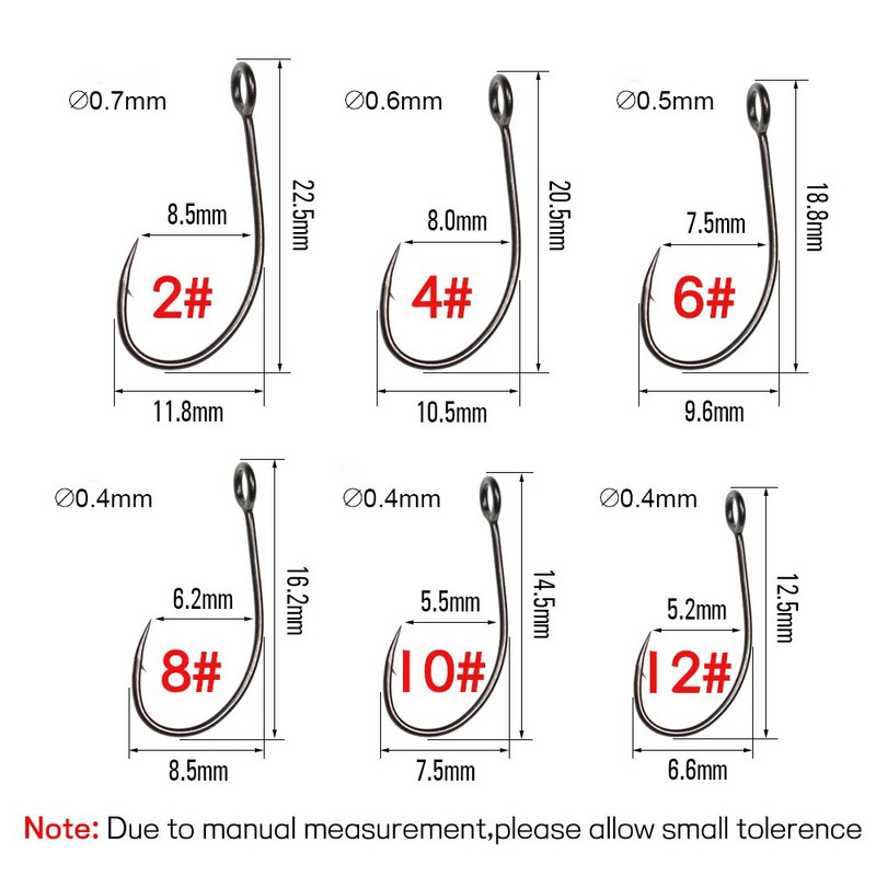 Bimoo 30 tk musta nikliga suure silmaga kalakonksud kõrge süsinikusisaldusega terasest ühe konksuga kärbsepüük sidumiskonksud minilusikaga peibutis okastkonksud