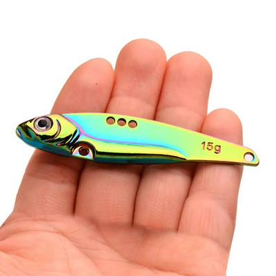 Aorace Metal Vib Blade Lure 7/10/12/14/15/18/25G uppuvad vibratsioonisöödad Vibe haugipüügiks Blue Silver Gold Pesca landid