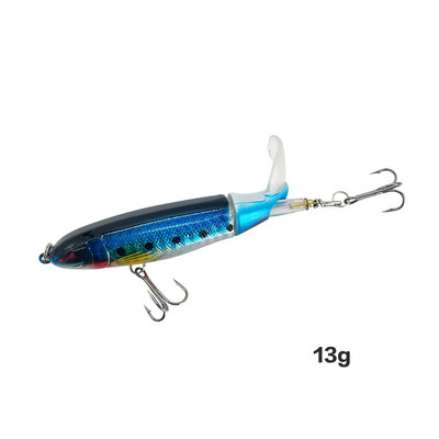 Whopper Popper 10cm/11cm/14cm Topwater риболовна примамка Blowups Pike Baits Въртяща се опашка риболовни принадлежности Crankbait воблери
