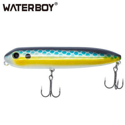 WATERBOY 11cm 13cm Doggy Walk Pencil Fishing Bait Long Casting Popper Splashing Topwater Plutajuća površina Hard Fish Lure Factory