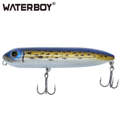 WATERBOY 11cm 13cm Doggy Walk Pencil Fishing Bait Long Casting Popper Splashing Topwater Plutajuća površina Hard Fish Lure Factory