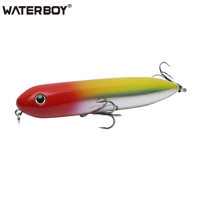 WATERBOY 11cm 13cm Doggy Walk Pencil Fishing Bait Long Casting Popper Splashing Topwater Plutajuća površina Hard Fish Lure Factory
