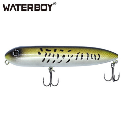 WATERBOY 11cm 13cm Doggy Walk Pencil Fishing Bait Long Casting Popper Splashing Topwater Plutajuća površina Hard Fish Lure Factory