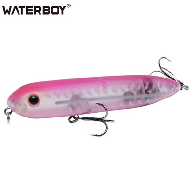 WATERBOY 11cm 13cm Doggy Walk Pencil Fishing Bait Long Casting Popper Splashing Topwater Plutajuća površina Hard Fish Lure Factory
