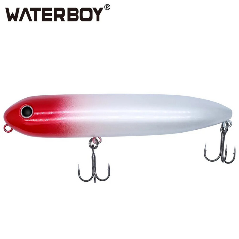 WATERBOY 11cm 13cm Doggy Walk Pencil Fishing Bait Long Casting Popper Splashing Topwater Plutajuća površina Hard Fish Lure Factory
