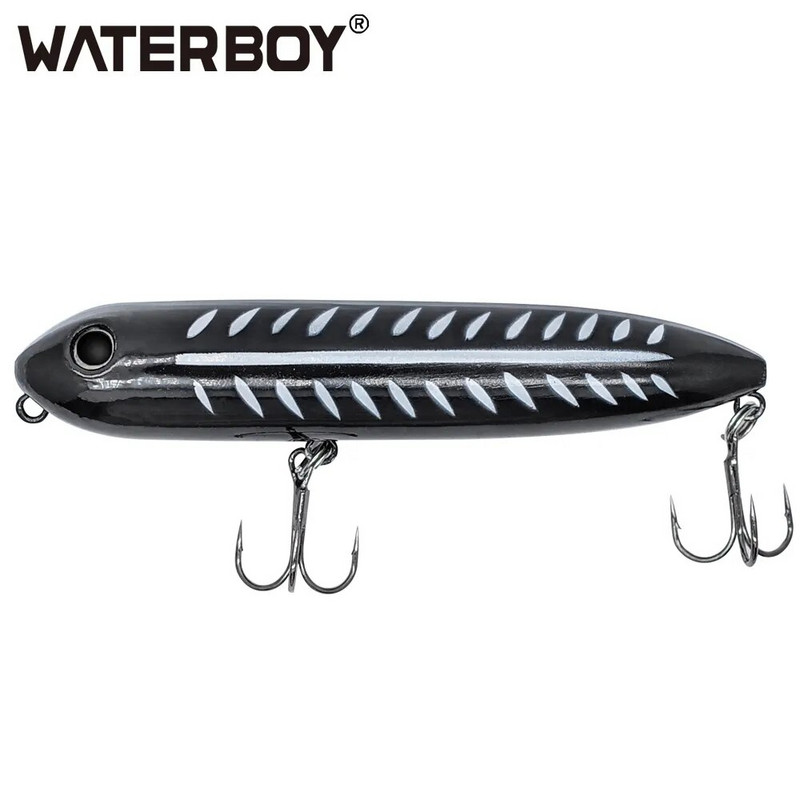 WATERBOY 11cm 13cm Doggy Walk Pencil Fishing Bait Long Casting Popper Splashing Topwater Plutajuća površina Hard Fish Lure Factory