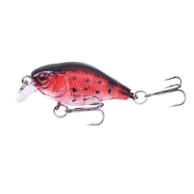 1 tk Minnow kalastuslant, 45 mm, 4,5 g, vee peal kõva söödaga voobler Jig Bait Crankbait karpkala triibuline bass Pesca tackle ujumisriistad