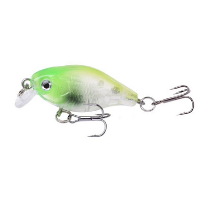 1 tk Minnow kalastuslant, 45 mm, 4,5 g, vee peal kõva söödaga voobler Jig Bait Crankbait karpkala triibuline bass Pesca tackle ujumisriistad