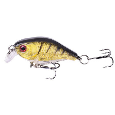 1 tk Minnow kalastuslant, 45 mm, 4,5 g, vee peal kõva söödaga voobler Jig Bait Crankbait karpkala triibuline bass Pesca tackle ujumisriistad