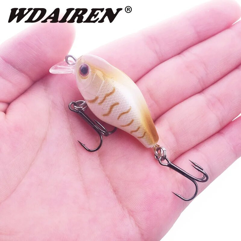 1 tk Minnow kalastuslant, 45 mm, 4,5 g, vee peal kõva söödaga voobler Jig Bait Crankbait karpkala triibuline bass Pesca tackle ujumisriistad