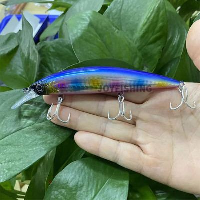 110mm 38g 90mm 31g uppuv püügilant raske UV-värviga värvitud Minnow Casting trolling kalapüük meriahvenforell Isca Pesca kõva sööt 9152