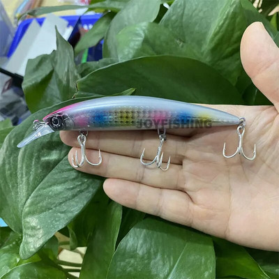 110mm 38g 90mm 31g uppuv püügilant raske UV-värviga värvitud Minnow Casting trolling kalapüük meriahvenforell Isca Pesca kõva sööt 9152