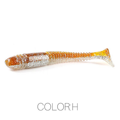 Supercontinent Swing Impact Ring Shad püügilant Pehme 8 cm/10 cm sööt Swimbait Jigging Land Kunstsöödad