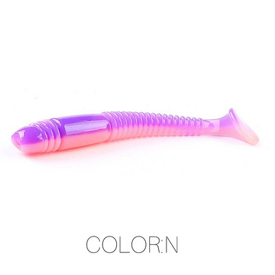 Supercontinent Swing Impact Ring Shad püügilant Pehme 8 cm/10 cm sööt Swimbait Jigging Land Kunstsöödad