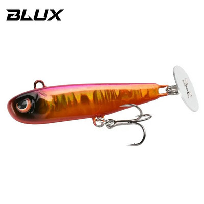 BLUX Rattle Tail 38mm 44mm Power Shining Paddle Metal Jig Fast Zinc Jigging Spoon Bait Bas pastrv Tone Tvrdi mamac za ribolov