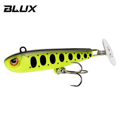 BLUX Rattle Tail 38mm 44mm Power Shining Paddle Metal Jig Fast Zinc Jigging Spoon Bait Bas pastrv Tone Tvrdi mamac za ribolov