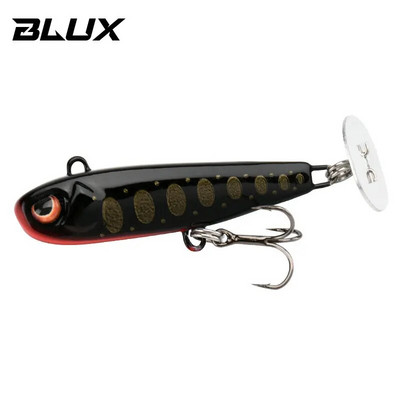 BLUX Rattle Tail 38mm 44mm Power Shining Paddle Metal Jig Fast Zinc Jigging Spoon Bait Bas pastrv Tone Tvrdi mamac za ribolov