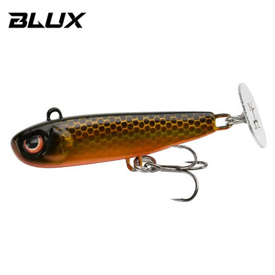 BLUX Rattle Tail 38mm 44mm Power Shining Paddle Metal Jig Fast Zinc Jigging Spoon Bait Bas pastrv Tone Tvrdi mamac za ribolov