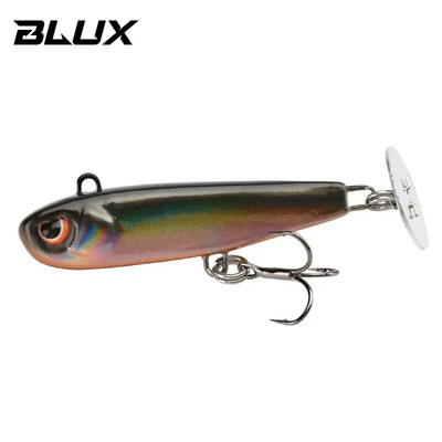 BLUX Rattle Tail 38mm 44mm Power Shining Paddle Metal Jig Fast Zinc Jigging Spoon Bait Bas pastrv Tone Tvrdi mamac za ribolov