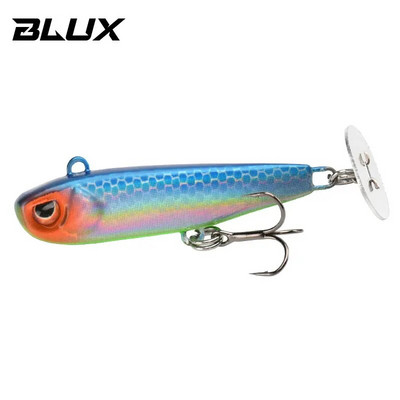 BLUX Rattle Tail 38mm 44mm Power Shining Paddle Metal Jig Fast Zinc Jigging Spoon Bait Bas pastrv Tone Tvrdi mamac za ribolov
