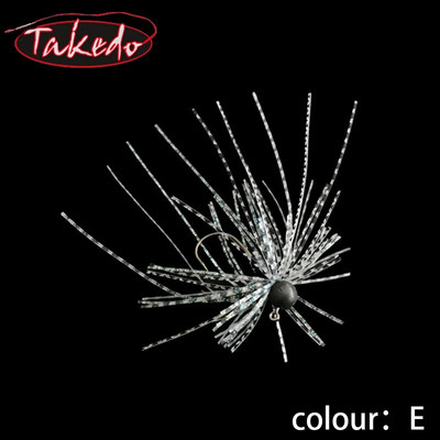 TAKEDO HDS03 1.8G – 5G ZITHER RUBER JIG Spinnerbait Blades Silikoonist seelik Merevee vaigust Volfram Jig Head Spinner Kummist Jig