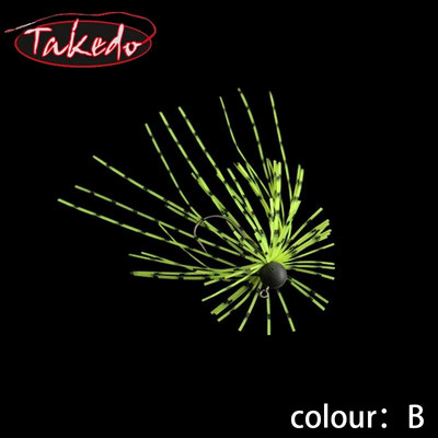 TAKEDO HDS03 1.8G – 5G ZITHER RUBER JIG Spinnerbait Blades Silikoonist seelik Merevee vaigust Volfram Jig Head Spinner Kummist Jig