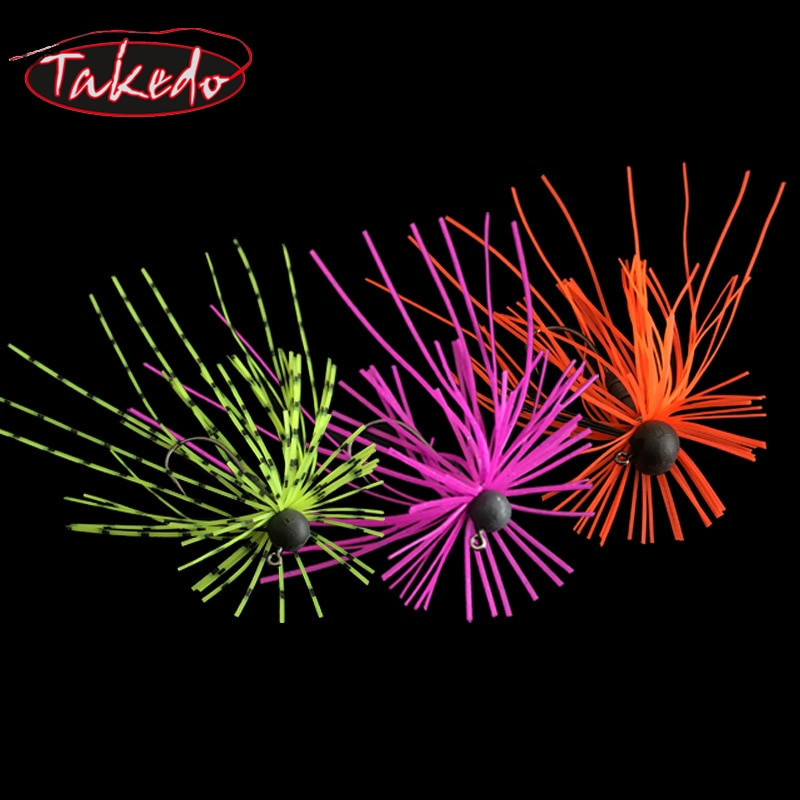 TAKEDO HDS03 1.8G – 5G ZITHER RUBER JIG Spinnerbait Blades Silikoonist seelik Merevee vaigust Volfram Jig Head Spinner Kummist Jig