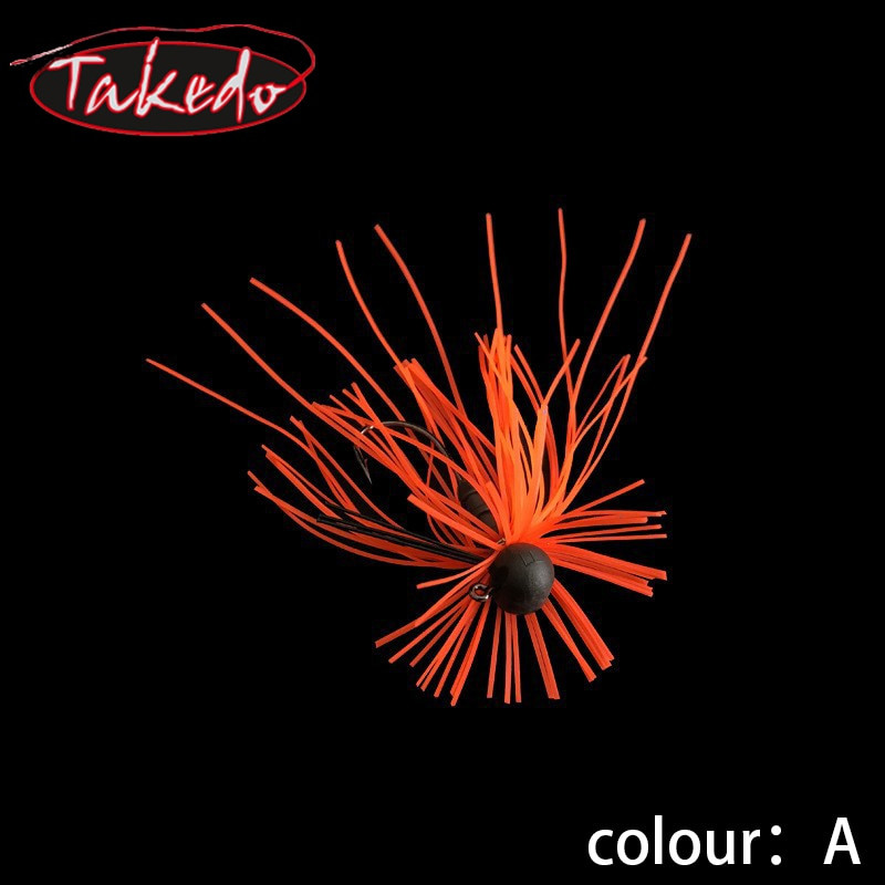 TAKEDO HDS03 1.8G – 5G ZITHER RUBER JIG Spinnerbait Blades Silikoonist seelik Merevee vaigust Volfram Jig Head Spinner Kummist Jig