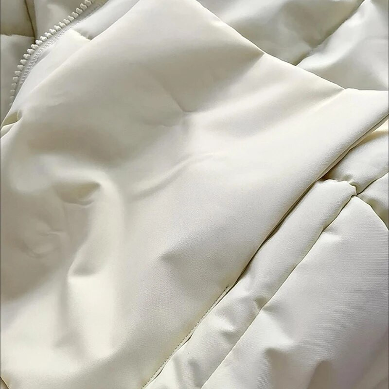 Χαλαρή κουκούλα βαμβακερά πάρκα χοντρά μπουφάν υπερμεγέθη 80 κιλών Κορεάτικο μακρύ παραγεμισμένο Jaqueta Feminina Simples Winter Warm Casaco