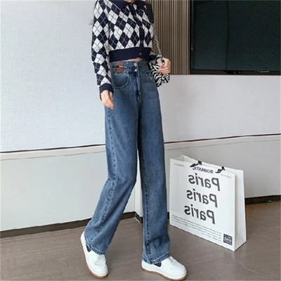 Baggy Jeans Naiste 2023 Naiste püksid Vintage teksad Naiste kõrge vöökohaga tänavarõivad Denim Y2k Korea mood Naiste riided Riided