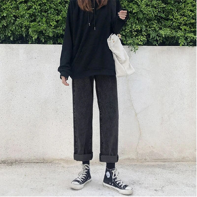 Baggy Jeans Naiste 2023 Naiste püksid Vintage teksad Naiste kõrge vöökohaga tänavarõivad Denim Y2k Korea mood Naiste riided Riided