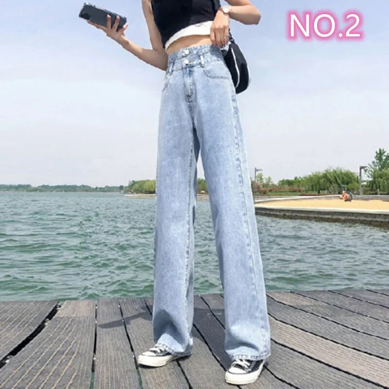 Baggy Jeans Naiste 2023 Naiste püksid Vintage teksad Naiste kõrge vöökohaga tänavarõivad Denim Y2k Korea mood Naiste riided Riided