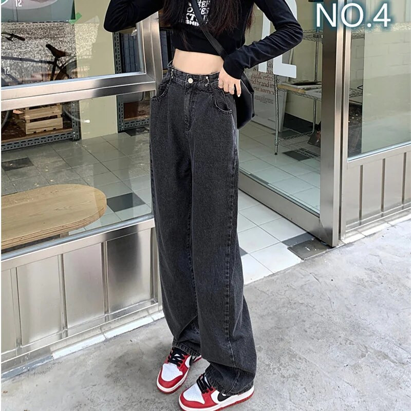 Baggy Jeans Naiste 2023 Naiste püksid Vintage teksad Naiste kõrge vöökohaga tänavarõivad Denim Y2k Korea mood Naiste riided Riided