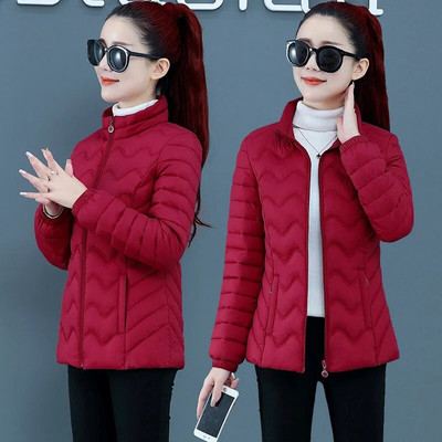 Joped naistele 2023 Talvine Parka Õhuke puuvillane mantel Sügistalvine Õhuke Kapuutsiga Soe Naiste Ülerõivad Riietus Naiste jope