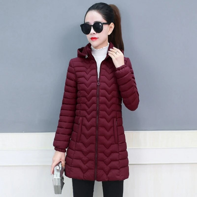 Joped naistele 2023 Talvine Parka Õhuke puuvillane mantel Sügistalvine Õhuke Kapuutsiga Soe Naiste Ülerõivad Riietus Naiste jope