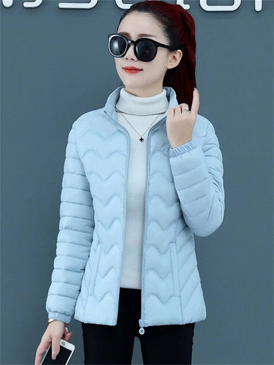 Joped naistele 2023 Talvine Parka Õhuke puuvillane mantel Sügistalvine Õhuke Kapuutsiga Soe Naiste Ülerõivad Riietus Naiste jope