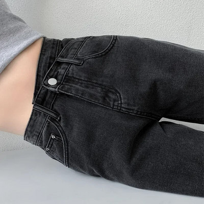 ZOENOVA Jeans Moteriškos plačios kelnės Mom Femme Black Blue Jeans High Waist Moteriškos kelnės 2023 Drabužiai Pantalones Spodnie Damskie