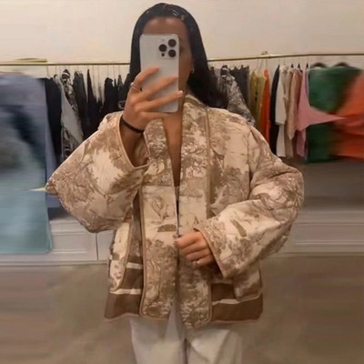 Atvarte marginta trumpa medvilninė striukė, moteriška ilgomis rankovėmis, šilta kišenine megztiniu, stora rudens žiemos mada moteriški gatvės viršutiniai drabužiai