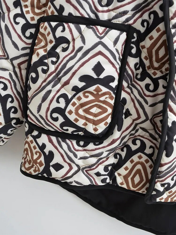 Atvarte marginta trumpa medvilninė striukė, moteriška ilgomis rankovėmis, šilta kišenine megztiniu, stora rudens žiemos mada moteriški gatvės viršutiniai drabužiai