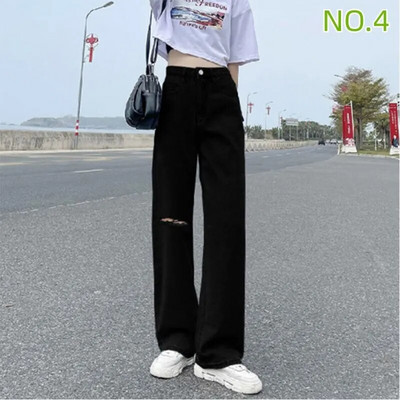 Sirge säärega teksad, naised 2022. aasta naiste riided naiste püksid Y2k teksad Naised kõrge vöökohaga vanaaegsed riided Denim Korea mood sinine