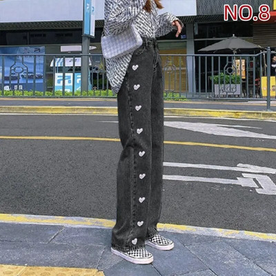 Sirge säärega teksad, naised 2022. aasta naiste riided naiste püksid Y2k teksad Naised kõrge vöökohaga vanaaegsed riided Denim Korea mood sinine