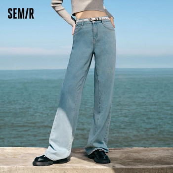 Semir Jeans Γυναικείο λεπτό παντελόνι με φαρδύ πόδι Γλυκό δροσερό ευέλικτο παντελόνι 2023 Άνοιξη σε νέο κορεατικό στιλ επιδαπέδιο παντελόνι Vintage παντελόνι