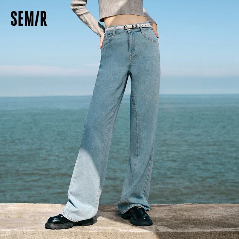 Semir Jeans Ženske uske hlače širokih nogavica Sweet Cool Versatile 2023 Proljetne nove hlače u podu u korejskom stilu Vintage hlače