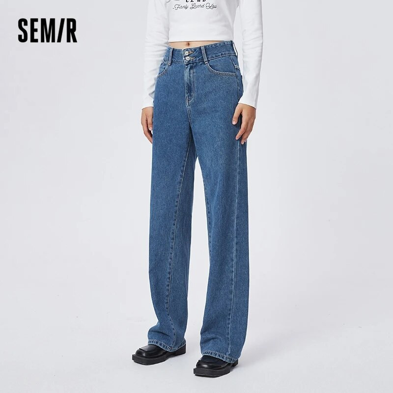 Semir Jeans Ženske uske hlače širokih nogavica Sweet Cool Versatile 2023 Proljetne nove hlače u podu u korejskom stilu Vintage hlače
