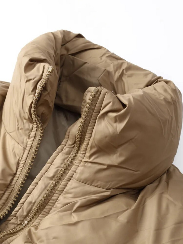 Korea paks soliidne pikk jakk, naiste lahtikäiva kraega mantel avara pikkade varrukatega 2023. aasta talvine naiste tõmblukk, soojad vabaaja soojad riided