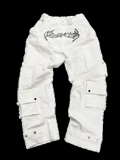 Y2k Teksad Harajuku Hip Hop Letter Tikand Retrosinine Suuremõõdulised Baggy Teksad Mehed Naised 2023 Uued gooti laiad püksid Tänavarõivad