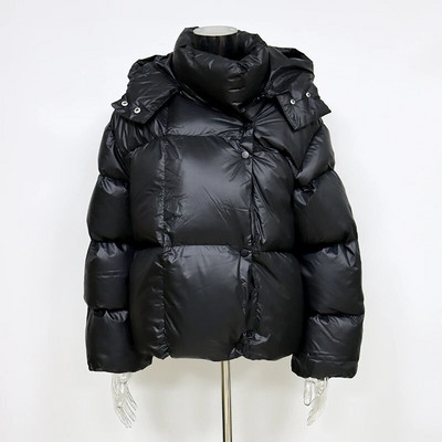 FADDISH 2024, talv naiste mood, lahtiselt tihendav, soe kapuutsiga mantel Naistele ühevärviline vabaaja pikkade varrukatega topsid ülerõivad