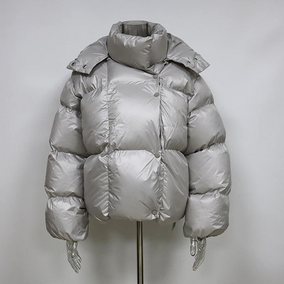 FADDISH 2024, talv naiste mood, lahtiselt tihendav, soe kapuutsiga mantel Naistele ühevärviline vabaaja pikkade varrukatega topsid ülerõivad